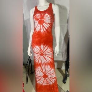 American Twist racer back tie dye dress